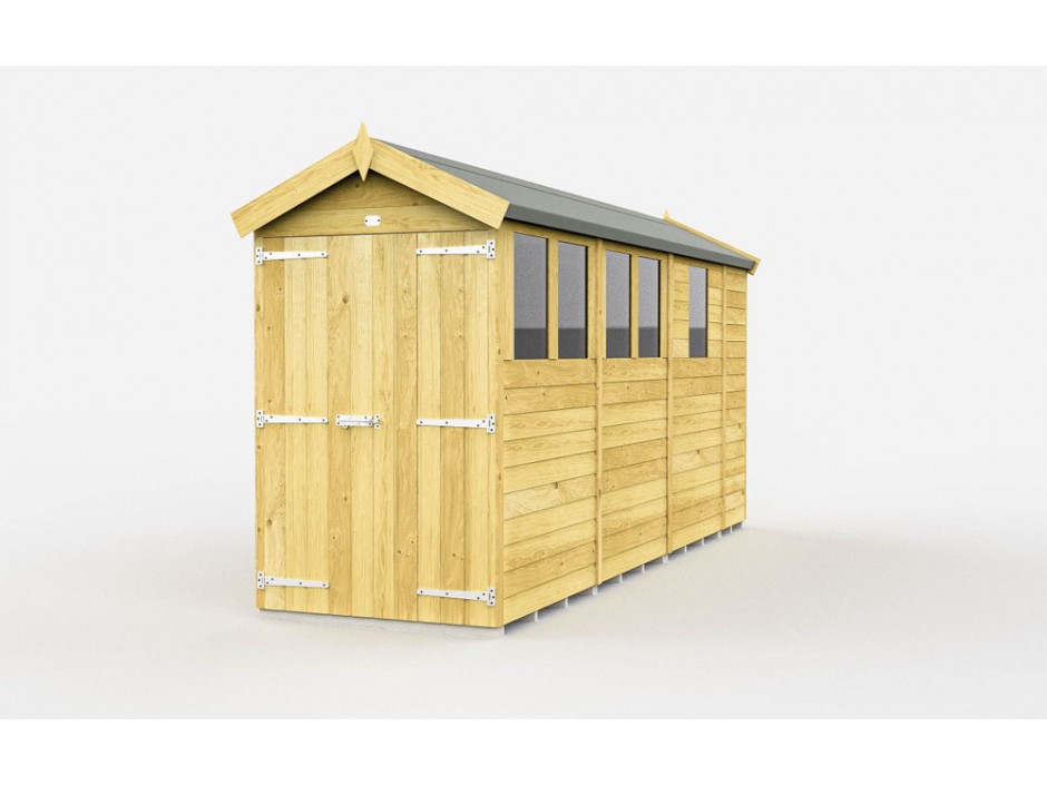 4ft x 13ft Apex Shed