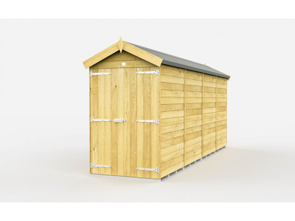 4ft x 15ft Apex Shed