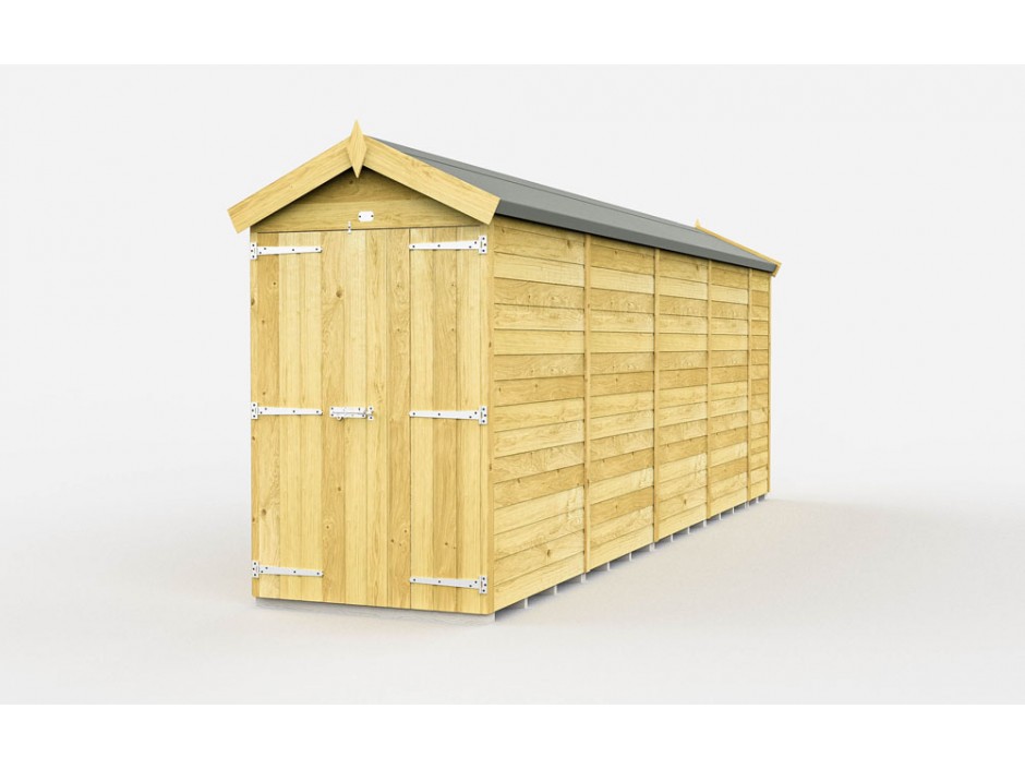 4ft x 17ft Apex Shed