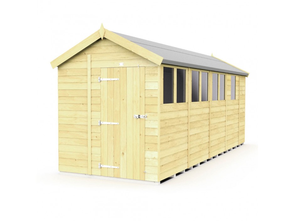 6ft x 17ft Apex Shed