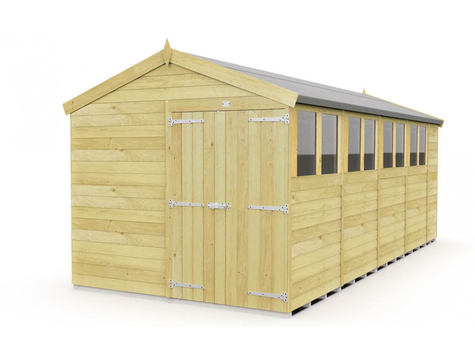 8ft x 18ft Apex Shed