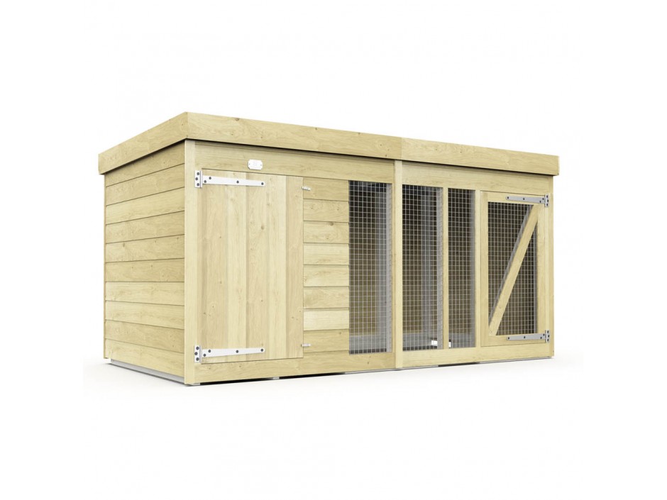 8ft x 4ft Dog Kennel and Run