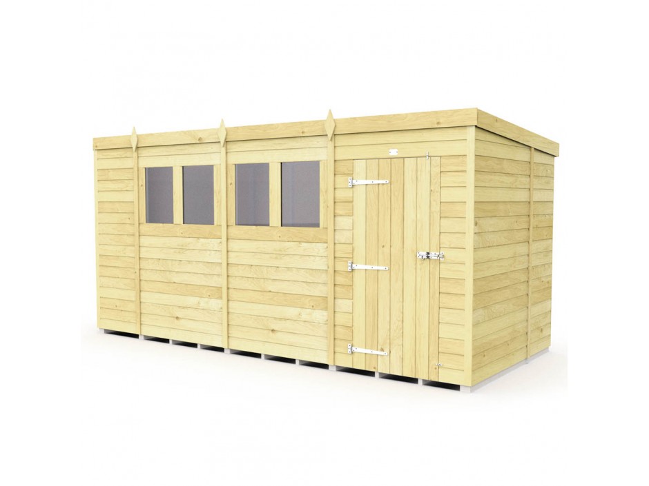 14ft x 6ft Pent Shed