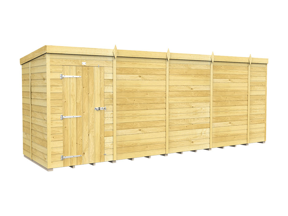 18ft x 5ft Pent Shed