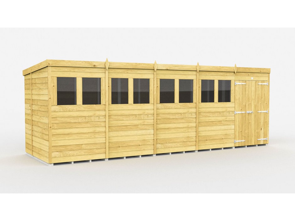 20ft x 7ft Pent Shed