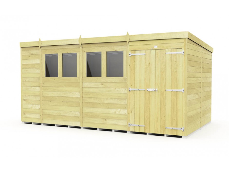 15ft x 8ft Pent Shed