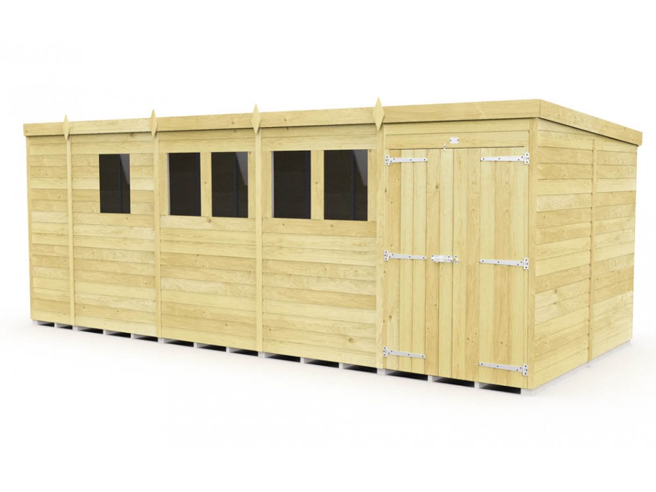 17ft x 8ft Pent Shed