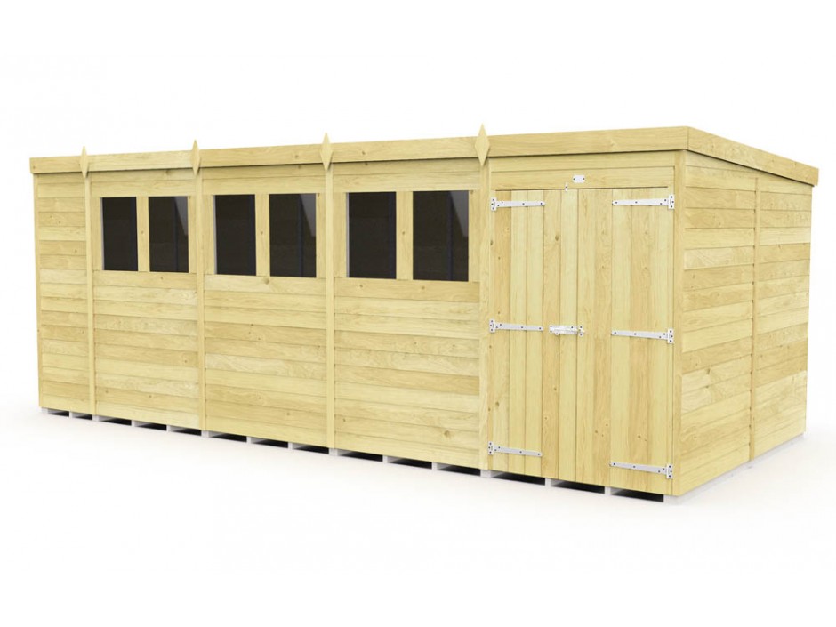 18ft x 8ft Pent Shed