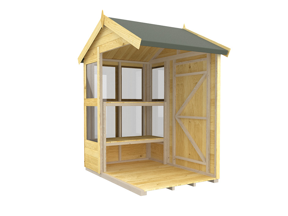 6ft x 4ft Apex Potting Shed