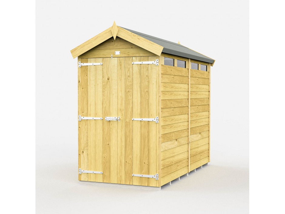 4ft x 8ft Apex Security Shed