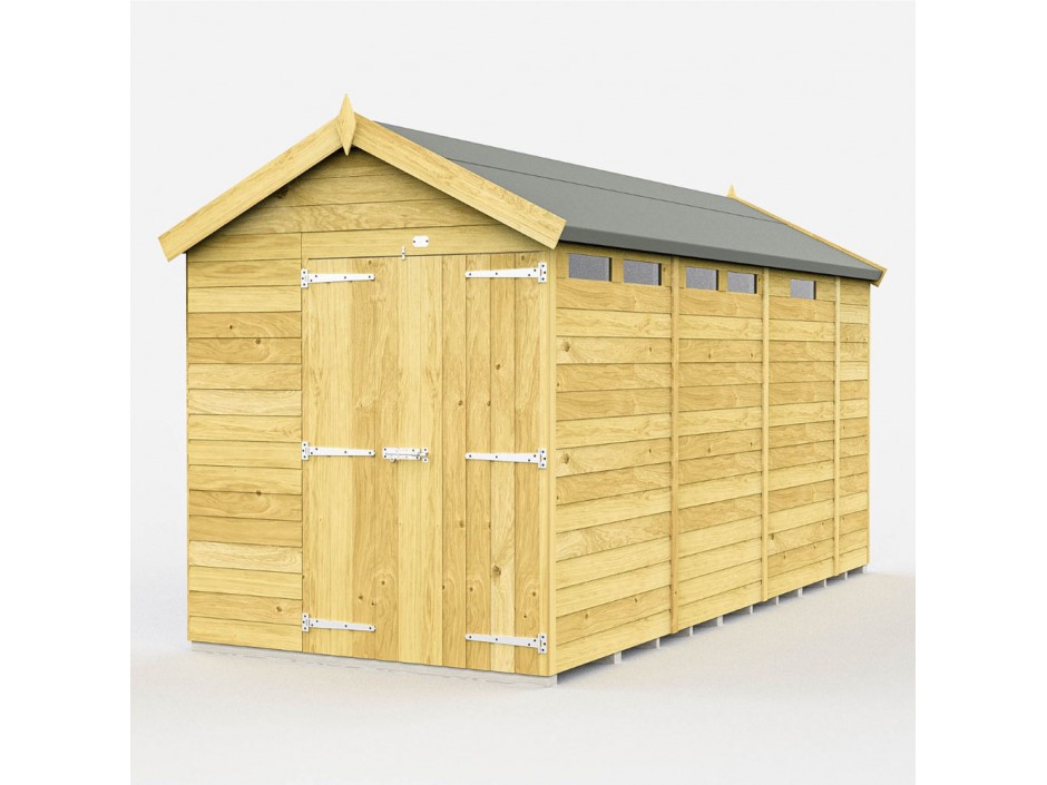 7ft x 13ft Apex Security Shed