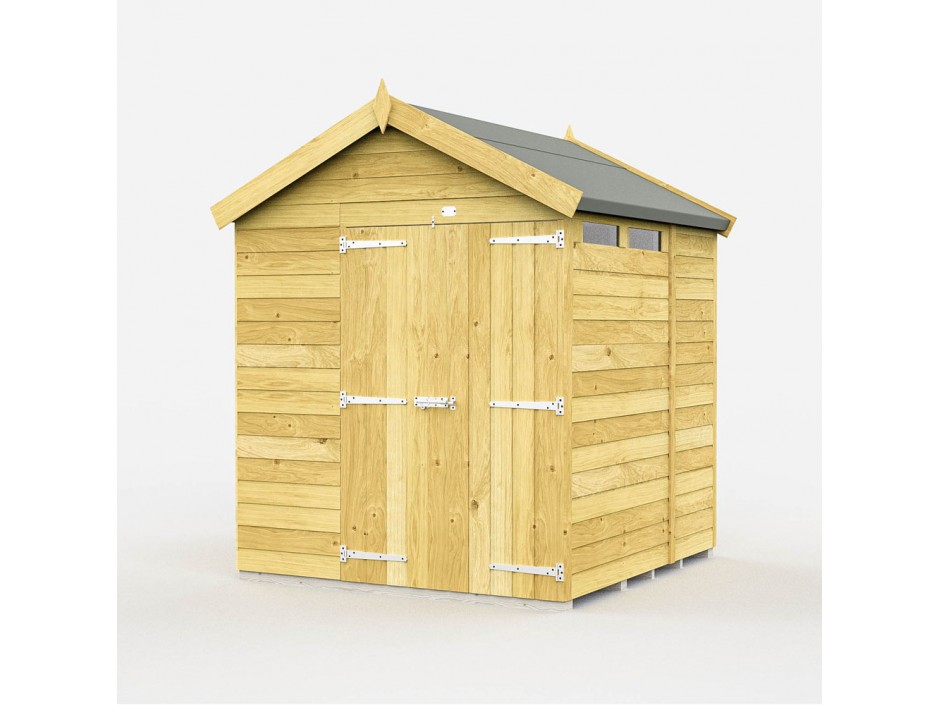 7ft x 6ft Apex Security Shed