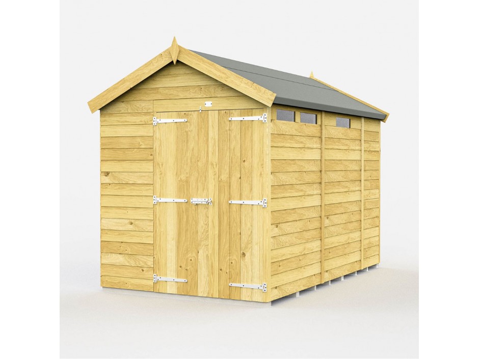 7ft x 9ft Apex Security Shed