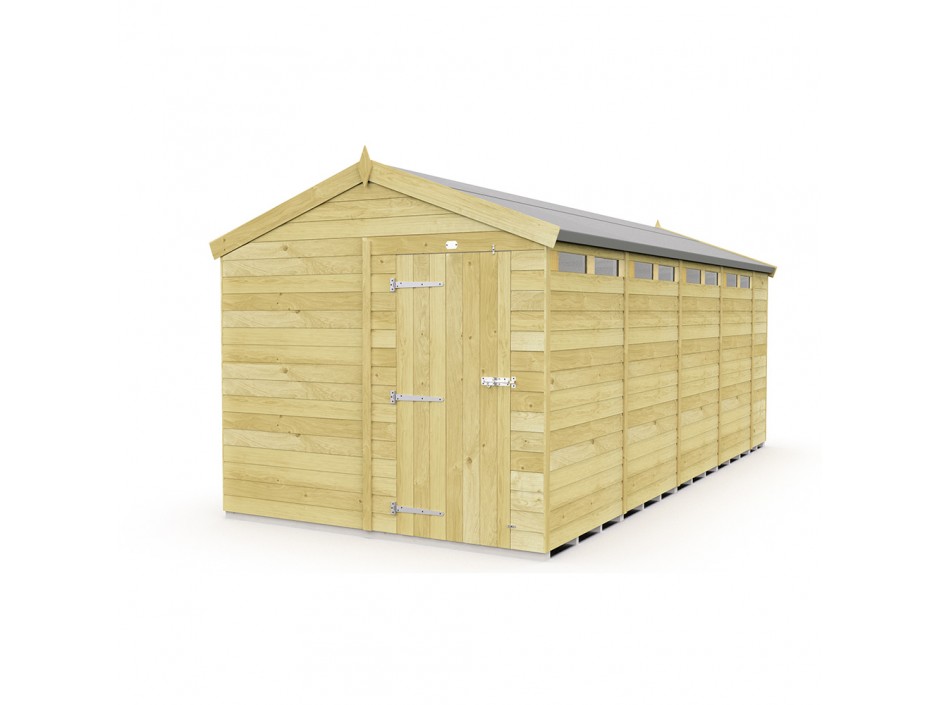 8ft x 18ft Apex Security Shed