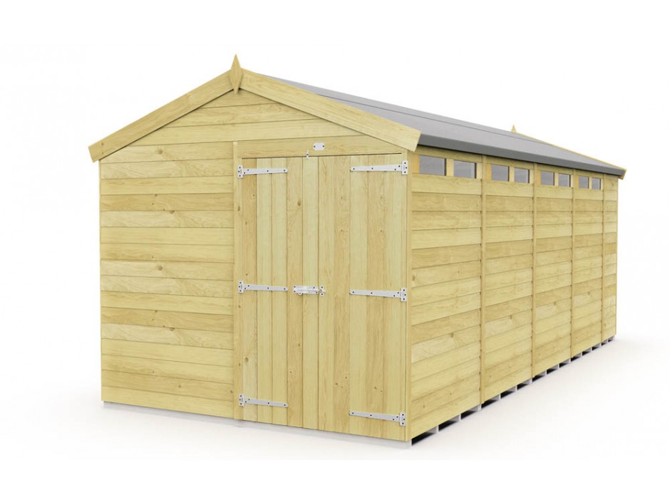 8ft x 19ft Apex Security Shed