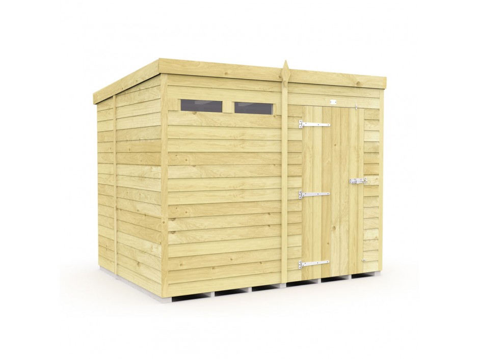 8ft x 6ft Pent Security Shed