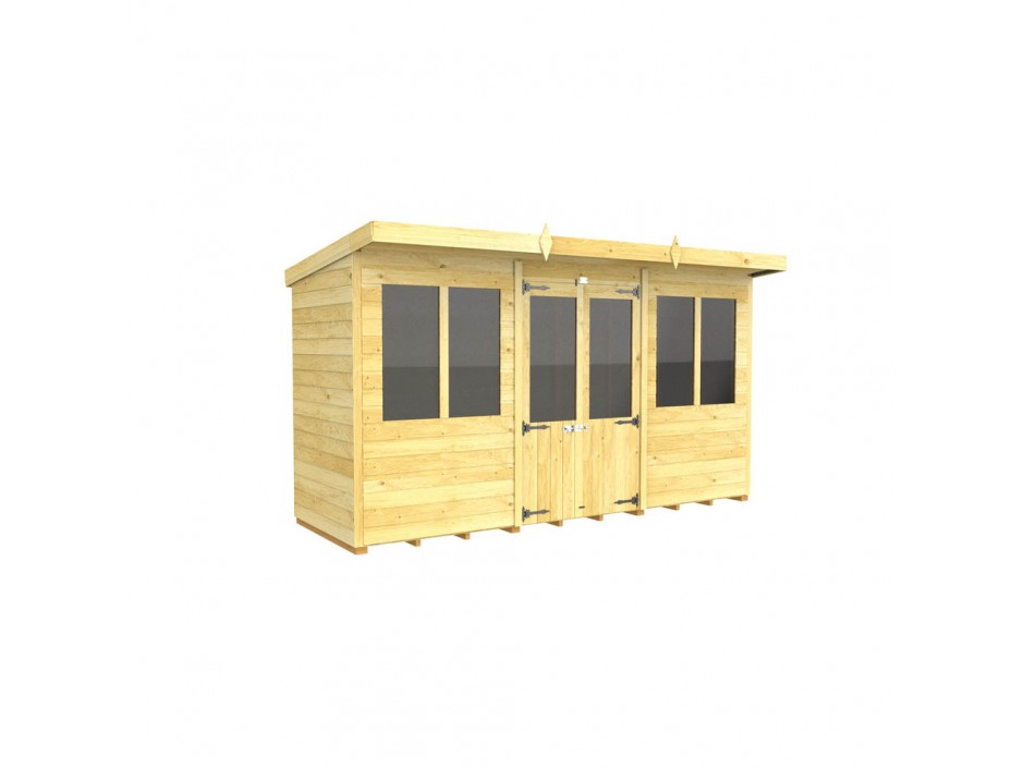 12ft x 4ft Pent Summer House