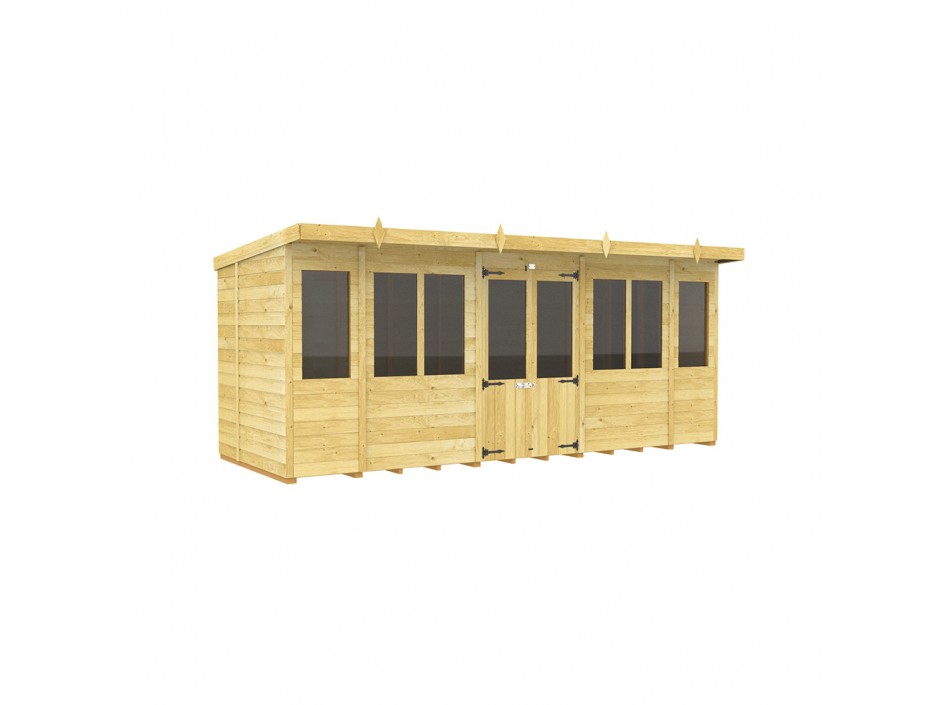 16ft x 6ft Pent Summer House