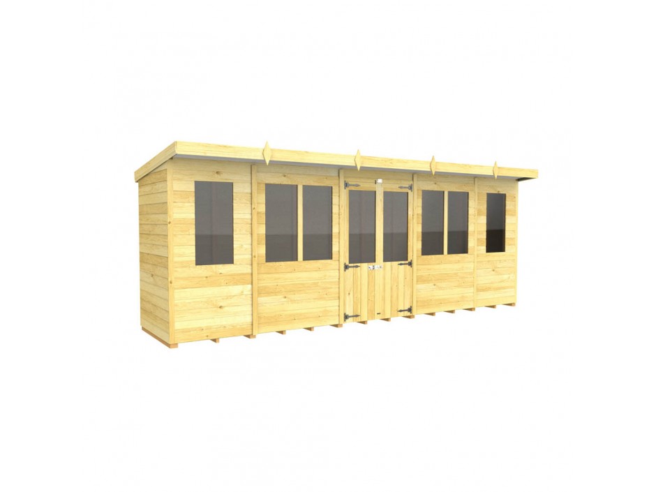 18ft x 4ft Pent Summer House