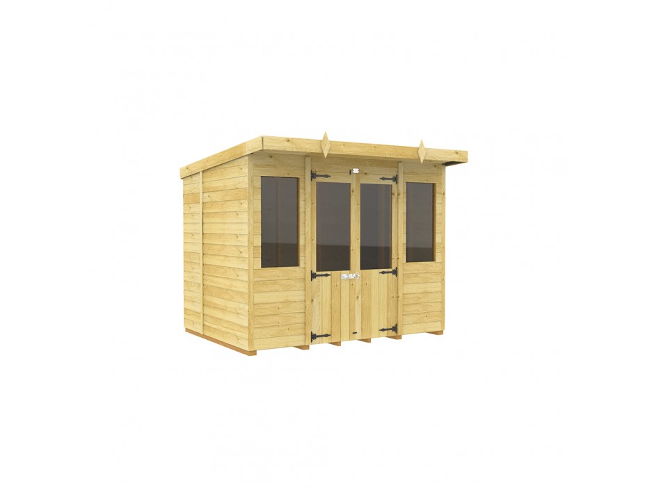 8ft x 6ft Pent Summer House