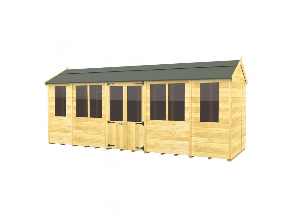 5ft x 18ft Apex Summer House