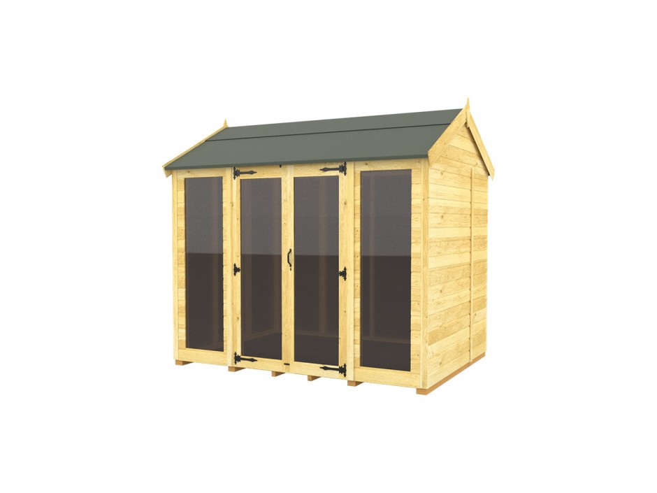 5ft x 8ft Apex Summer House (Full Height Window)