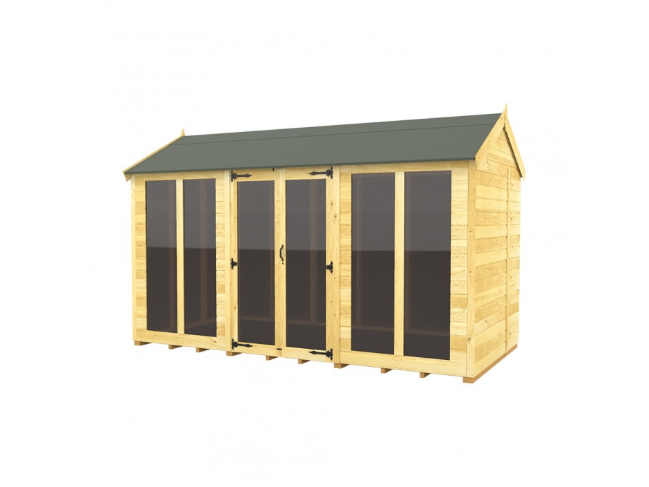 8ft x 12ft Apex Summer House (Full Height Window)