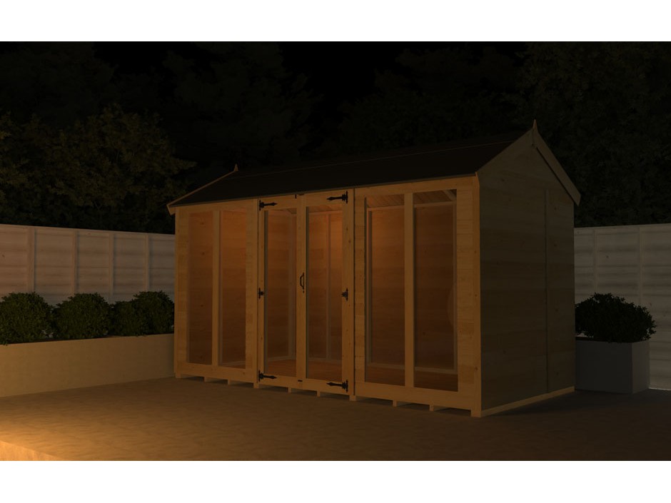 7ft x 10ft Apex Summer House (Full Height Window)