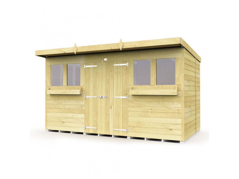 12ft x 7ft Pent Summer Shed