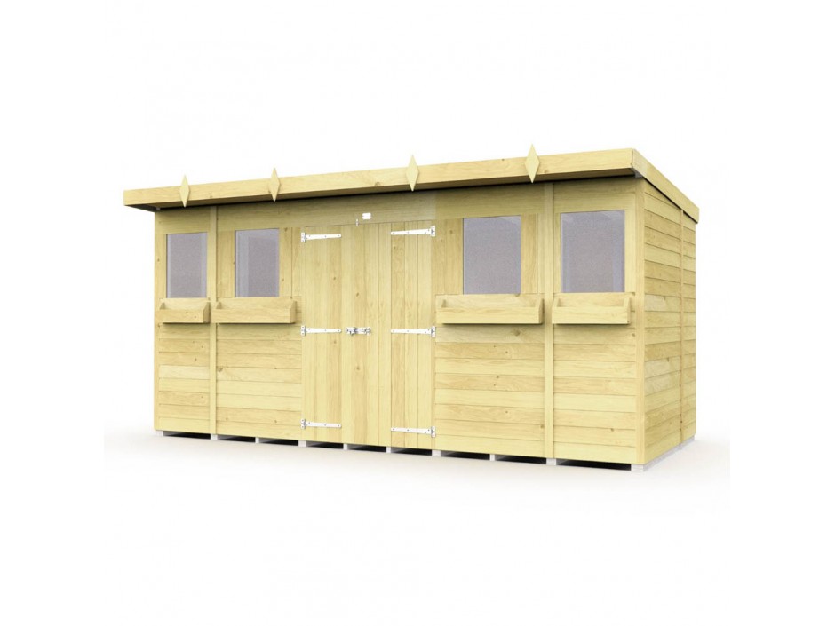 14ft x 7ft Pent Summer Shed