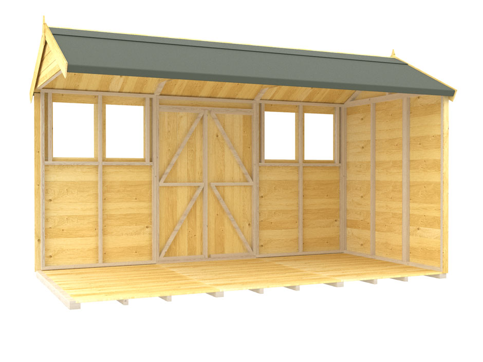 5ft x 12ft Apex Summer Shed