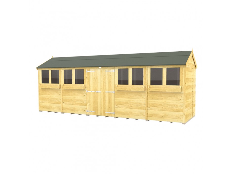 6ft x 20ft Apex Summer Shed