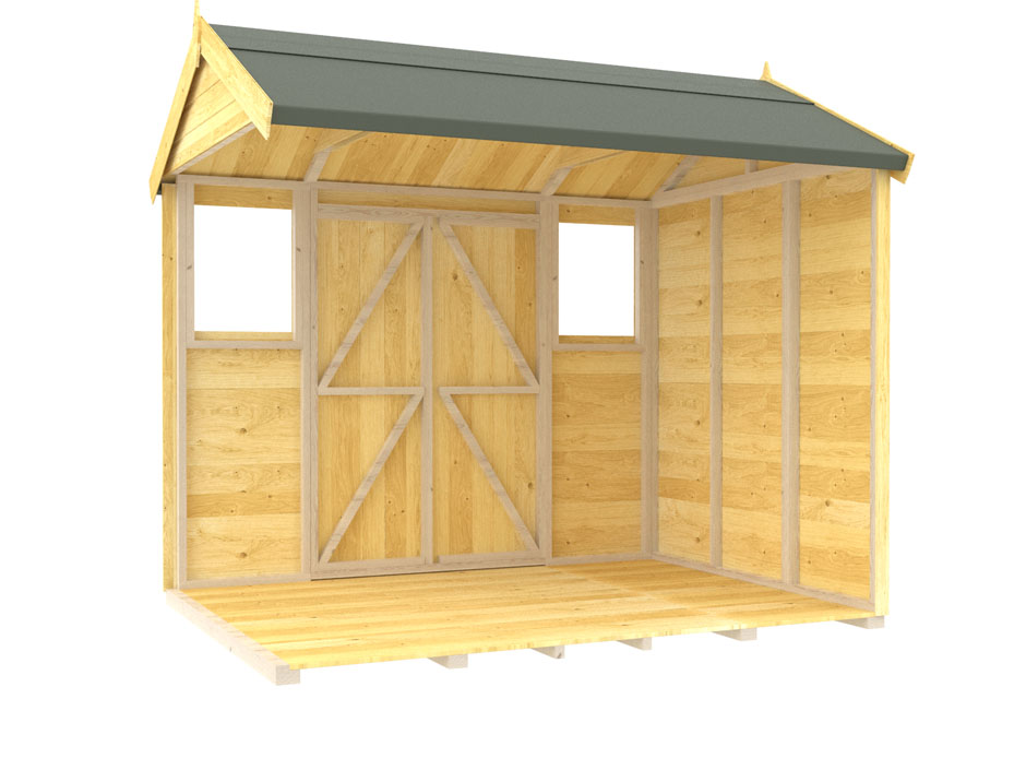 6ft x 8ft Apex Summer Shed