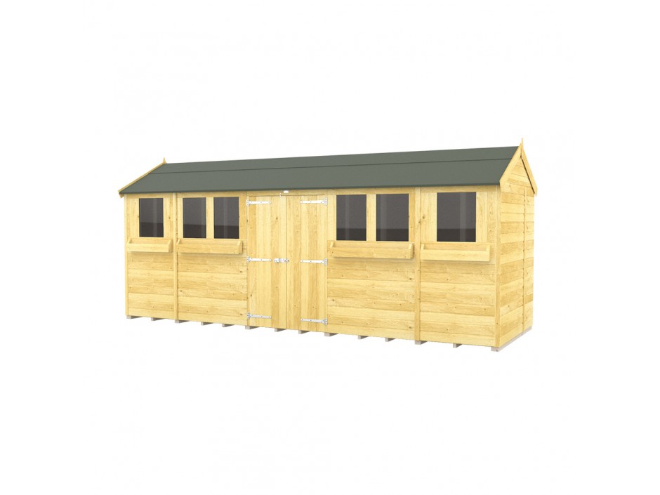 8ft x 18ft Apex Summer Shed